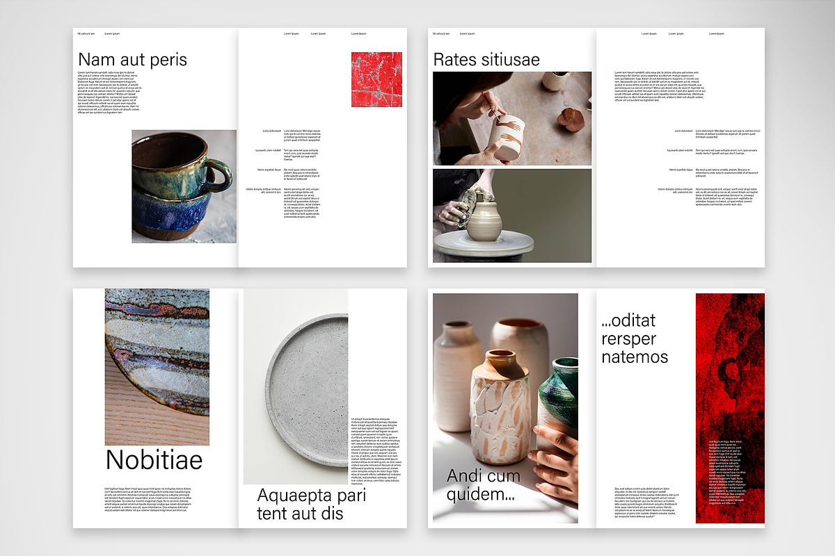 Minimalist Art Catalog Template, a Brochure Template by McLittle Stock (Photo 4 of 6)
