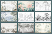Abstract Forest Art Wallpaper Set, an Illustration by fei long (Thumbnail 9 of 10)