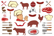 Set of emblems and tools, a Graphic by Tomass2015 (Thumbnail 1 of 2)