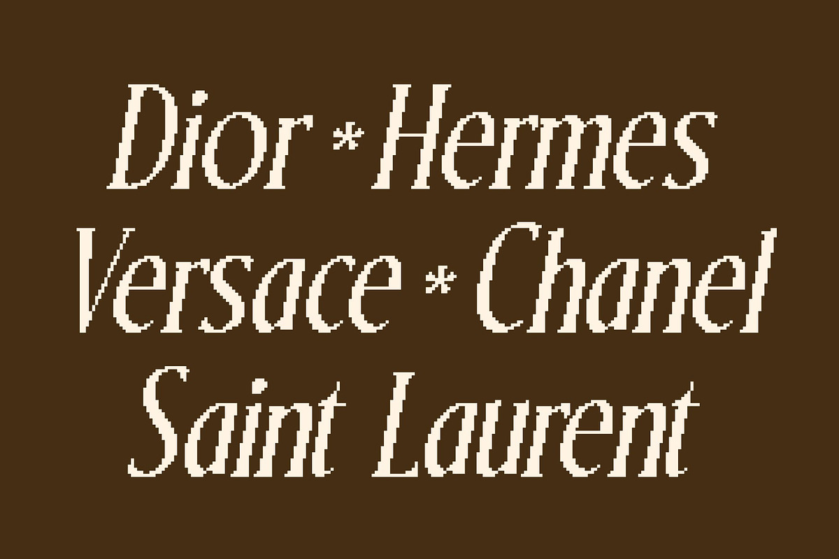 CS Refuse Pixel, a Serif Font by Craft Supply Co. (Photo 3 of 8)