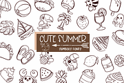 Cute Summer| Symbols Fonts, a Symbol Font by Sirinart (Thumbnail 1 of 6)
