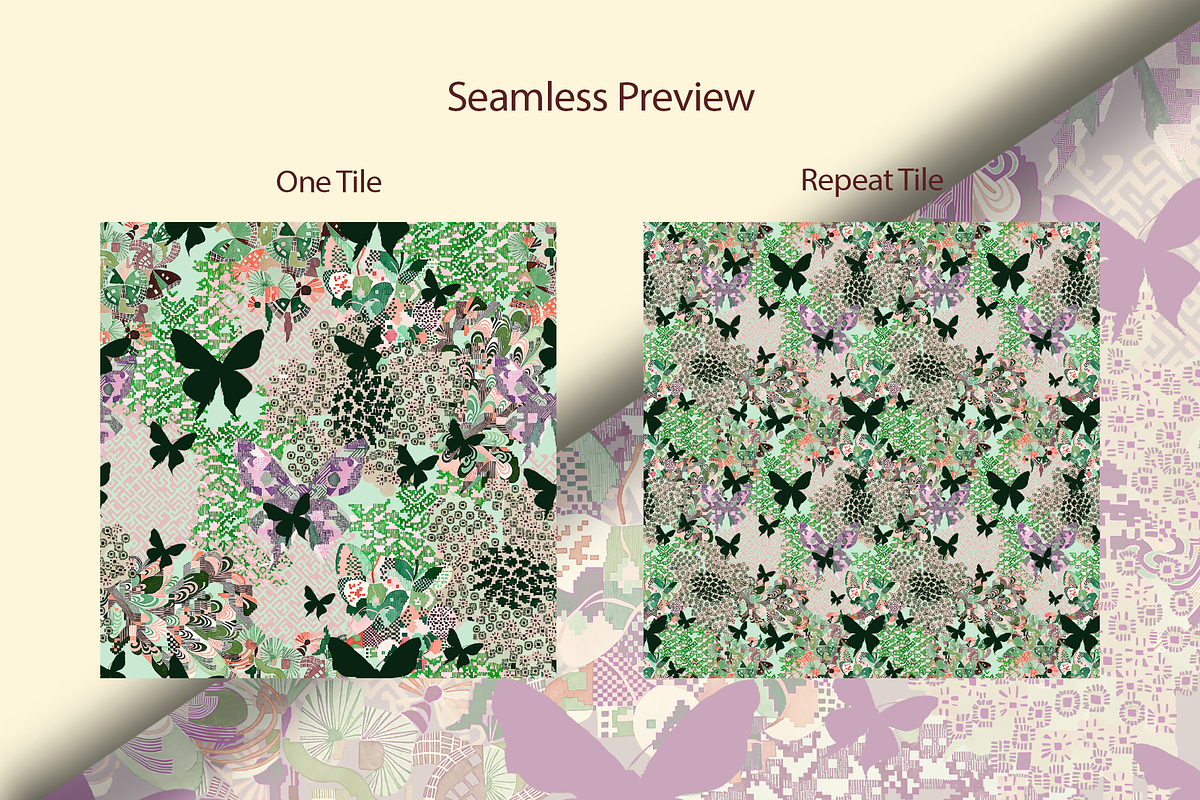 botanical butterfly, a Pattern Graphic by rumacorakstudio (Photo 4 of 6)