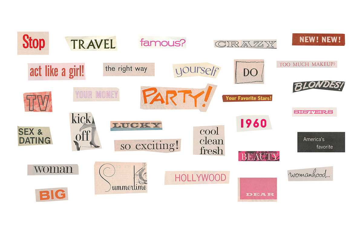 1960s Retro Collage Pack, an Object Graphic by Kaleriia (Photo 8 of 14)