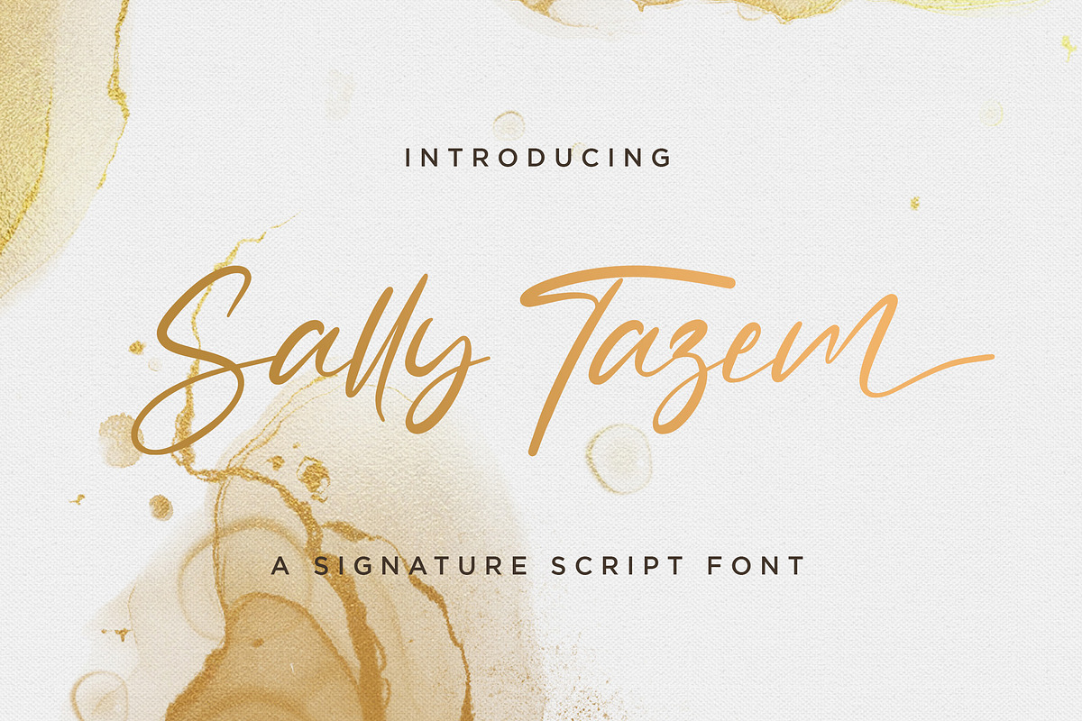 Sally Tazem - Handwritten Font, a Script Font by StringLabs (Photo 1 of 11)