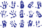 Hands Imprints - Vector/Brush set, a Decorative Illustration by BusOne (Thumbnail 1 of 3)