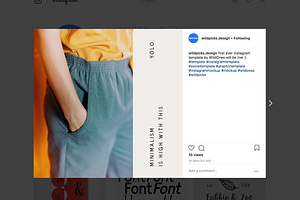 Instagram Animated Posts - Minimal