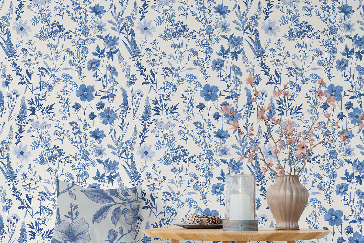 Toile De Jouy Vintage Floral Pattern, a Pattern Graphic by Olya Creative (Photo 5 of 7)
