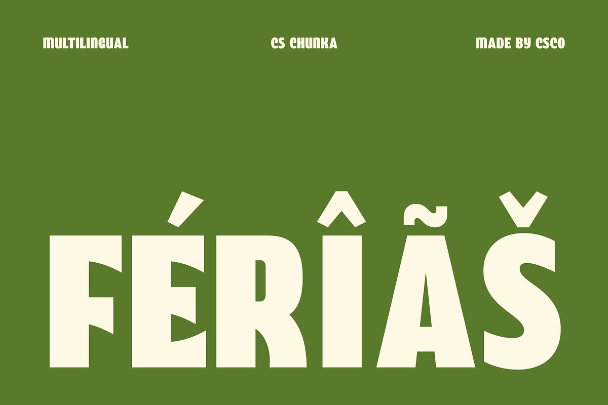 CS Chunka – Bold Sans Serif, a Sans Serif Font by Craft Supply Co. (Photo 7 of 8)
