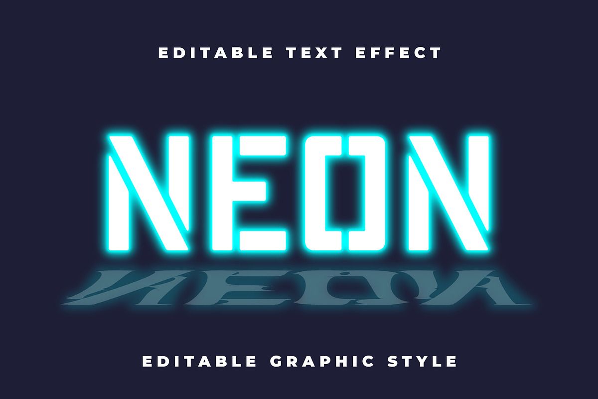 Futuristic Reflection Text Effect preview 3