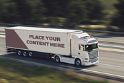 Truck Trailer Mockup Bundle #1, a Mockup by vraiana (Thumbnail 23 of 26)