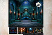 The Lapis Bestiary Persian Backdrops, a Background Graphic by ThatsDesignArt (Thumbnail 7 of 14)