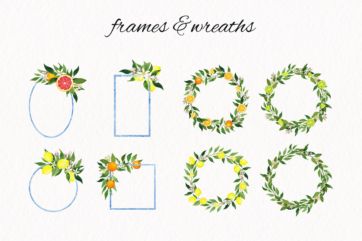 Citrus. Watercolor collection, an Illustration by Kuzya's shop (Photo 4 of 9)