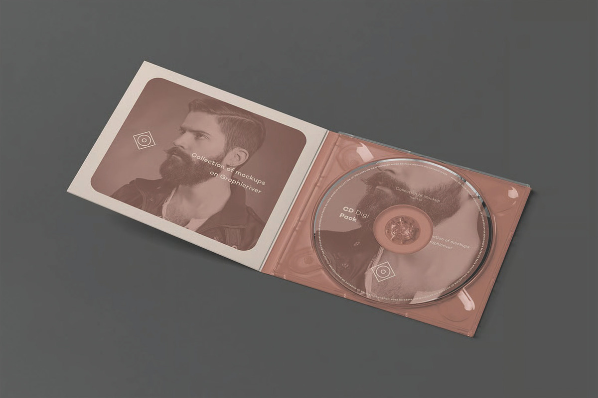 CD Digi Pack Mockup - Album Cover, an Advertising Mockup by DesignRushMarket (Photo 14 of 15)