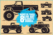 Big Wheel Truck Line Drawing, an Illustration by musafir_fashion (Thumbnail 1 of 9)