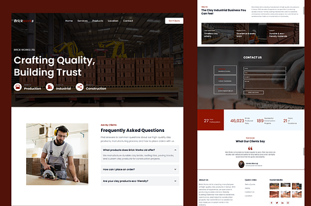 BrickWorks- Industrial Template, a HTML Template by NomaTemplates