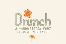 Drunch Handmade Font