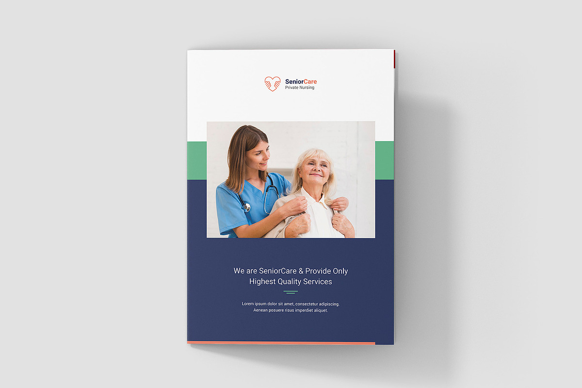 Senior Care Brochure Bifold Canva, a Brochure Template by artbart (Photo 5 of 9)