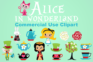 Alice in Wonderland Clipart