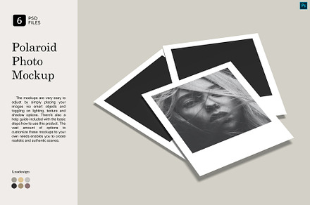 Polaroid Photo Mockup, an Advertising Mockup by Lxadesign