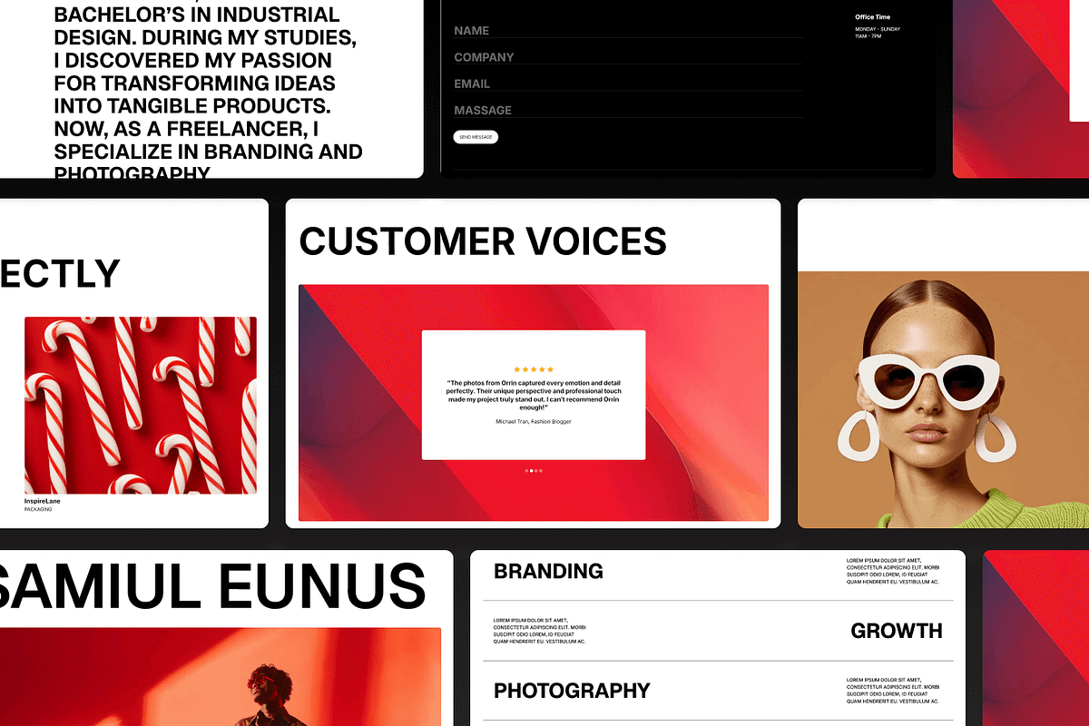 Orrin: Figma Portfolio Template, a Websites & App Template by Flow Samurai Templates (Photo 5 of 6)