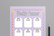 Weekly And Daily Planner Template, a Stationery Template by MightyDesign (Thumbnail 2 of 8)