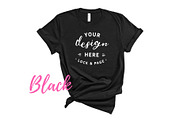 Bella Canvas TShirt Mockups On White, a Shirt Mockup by lock and page (Thumbnail 4 of 92)