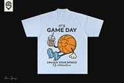 Basketball Character with Coffee, a Sport Illustration by shaondesigns (Thumbnail 3 of 4)