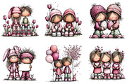 Watercolor Easter Kids Clipart, an Illustration by CraftArtStudio (Thumbnail 4 of 6)