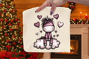 Whimsical Unicorn Loved Clipart, an Illustration by Dream Creation (Thumbnail 6 of 7)