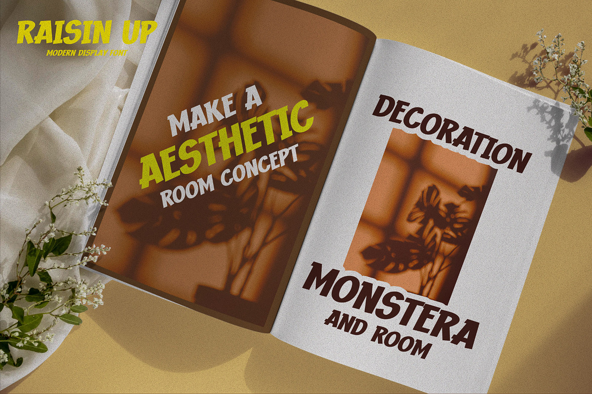 RAISIN UP - Modern Display Font, a Font by Gassstype (Photo 4 of 8)