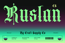 CS Ruslan – Blackletter Font