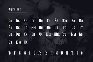 'DRACULA' Multi Language Serif Font