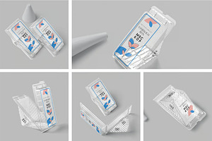Plastic Sandwich Packaging Mockup, a Packaging Mockup by megostudi0