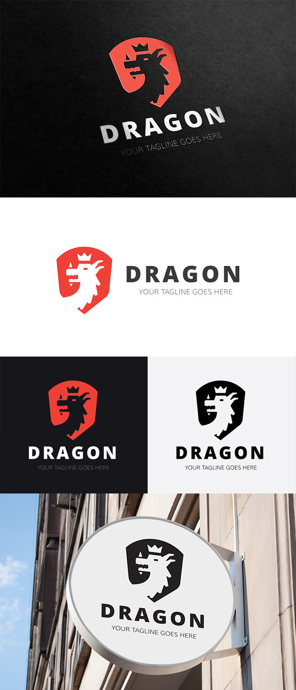 King Dragon, a Branding & Logo Template by Vectorwins Premium Shop