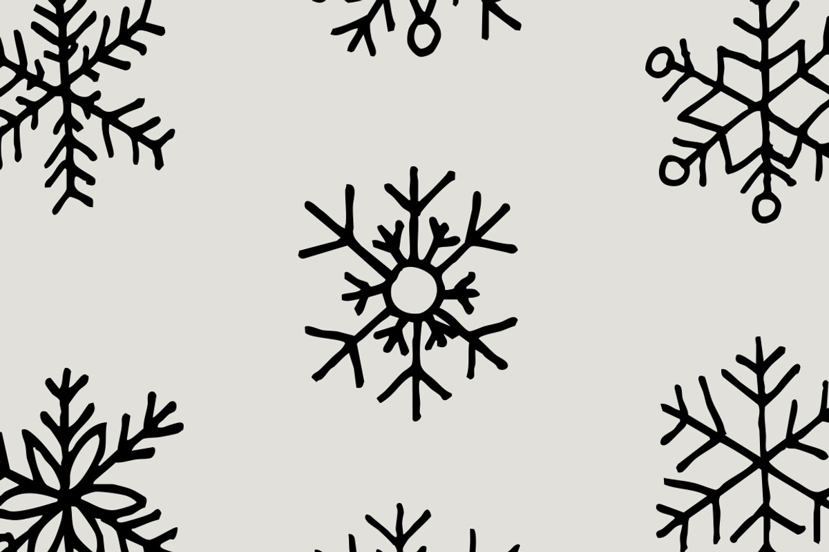 Hand-Drawn Snowflake Illustrations, an Object Illustration by Britt Fabello (Photo 3 of 3)