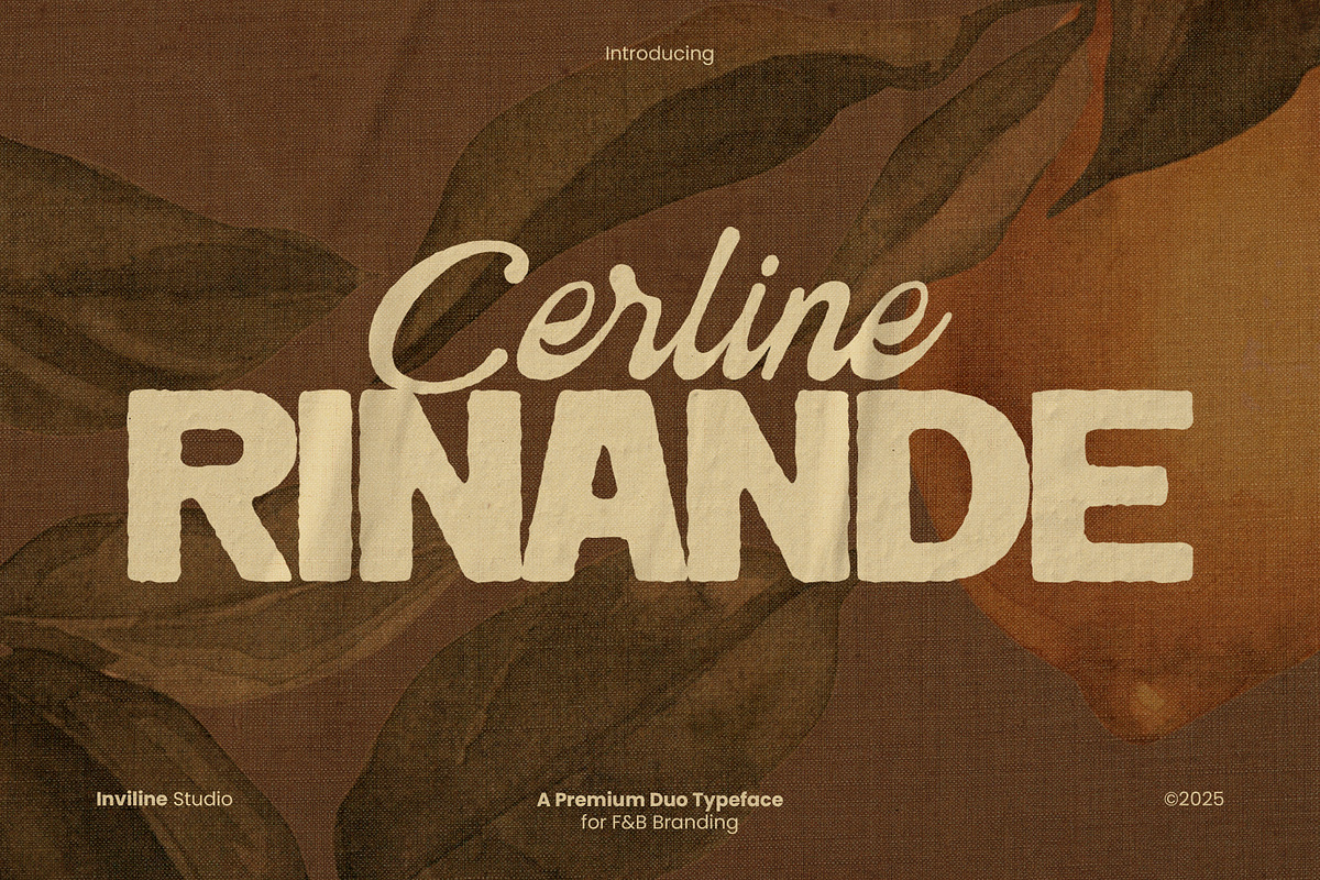Cerline Rinande - HandDrawn Font Duo, a Handwritten Font by Inviline.co (Photo 1 of 15)