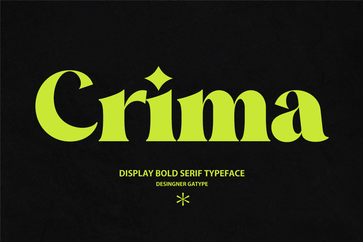 Crima, a Serif Font by Gatype (Photo 1 of 9)