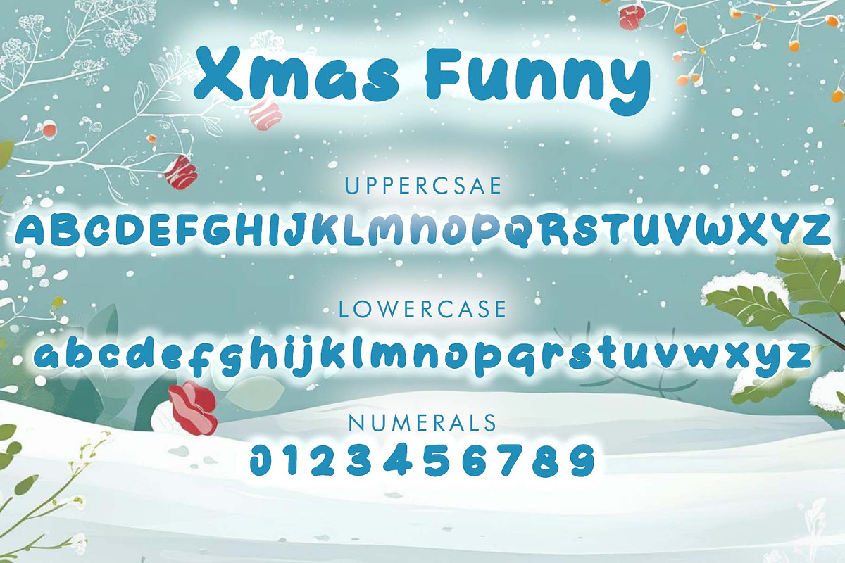 Xmas Funny, a Blackletter Font by Yoga Letter (Photo 4 of 5)