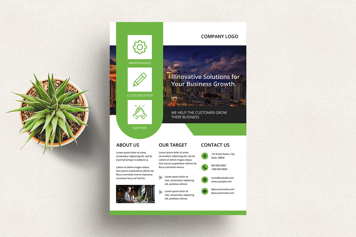 Corporate Flyer, a Flyer Template by SmmrDesign (Photo 2 of 4)