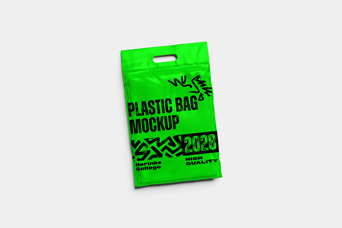plastic bag mockup, a Merchandise Mockup by AnasStudio (Photo 5 of 10)