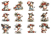 Whimsical Summer Cow Png Clipart, a Seasonal Illustration by Designworld (Thumbnail 2 of 7)