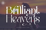 Brilliant Heavens Font, a Serif Font by 177Studio (Thumbnail 1 of 9)