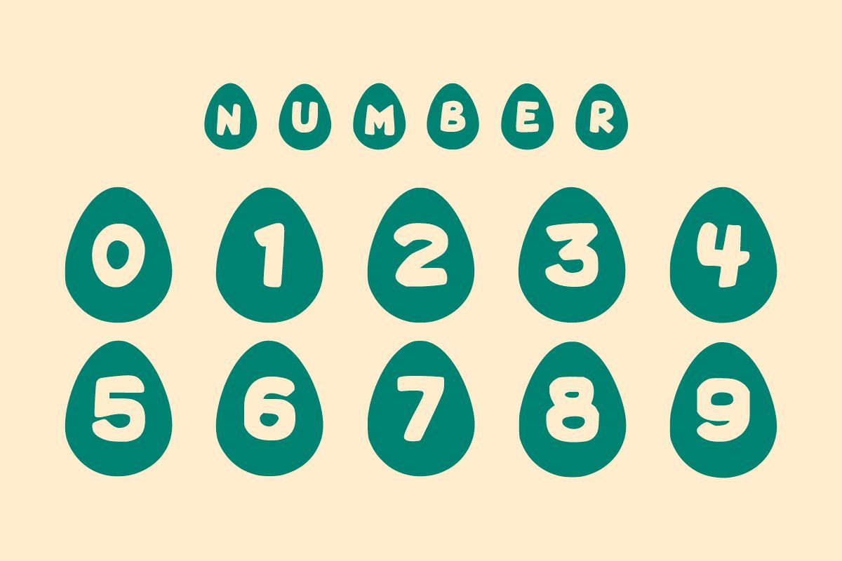 Egg Bunny Easter Font, a Symbol Font by Fourteen Letter (Photo 3 of 8)
