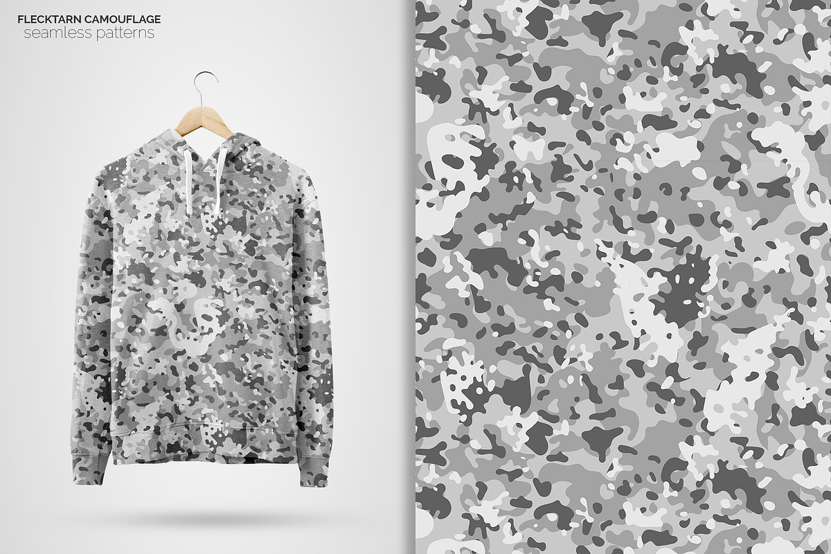 Flecktarn Camo Seamless Patterns, a Pattern Graphic by 3Y_Design (Photo 4 of 6)