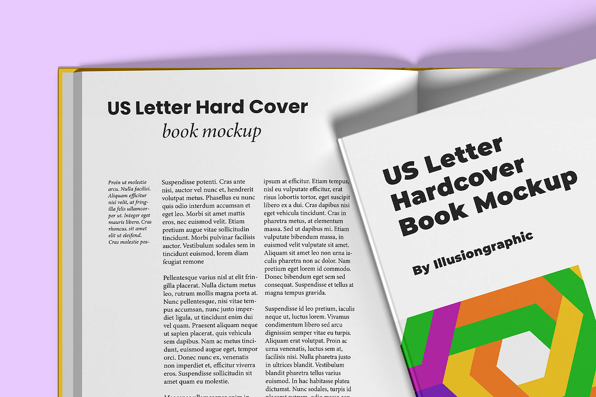 US Letter Hardcover Book Mockup, a Books & Magazine Mockup by Illusiongraphic (Photo 26 of 29)