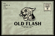 Old Flash Hand-Drawn Art Pack, a Decorative Illustration by Fuzzy Poet by DG2 (Thumbnail 1 of 3)