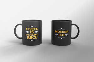 Coffee Mug Mockups 6 PSD