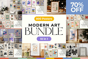 Modern Art Bundle 800 Posters