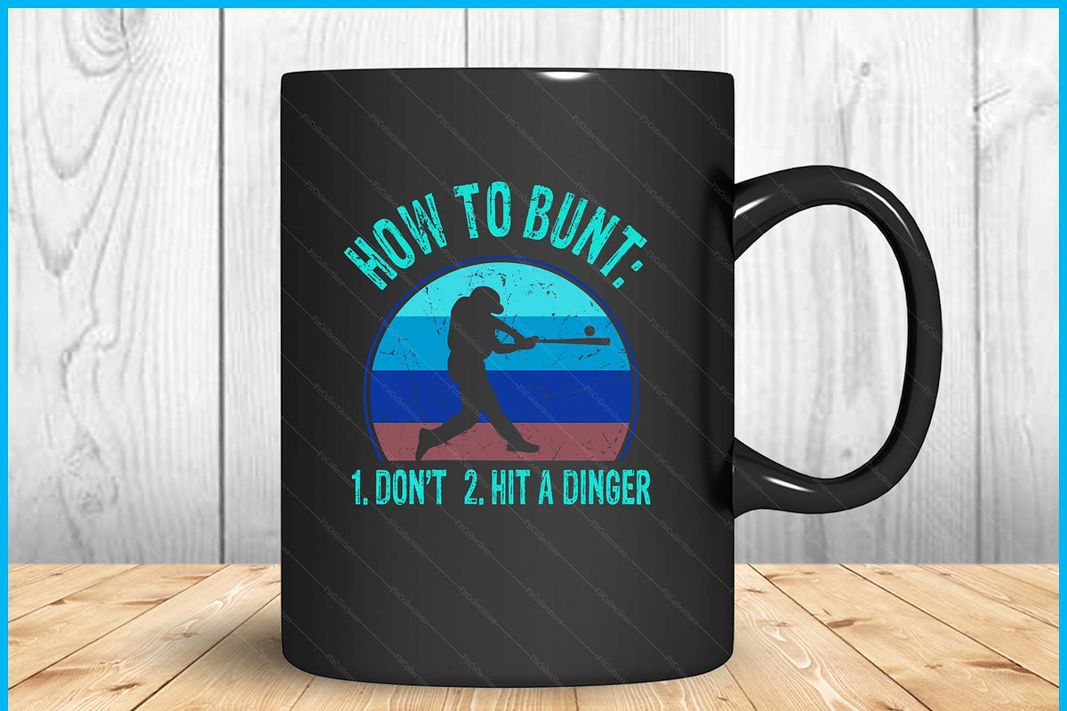 Sports Funny Bunt Dinger SVG PNG, an Object Graphic by Creativeusart (Photo 3 of 4)