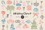 Whimsical Wedding Clipart, an Object Graphic by AnnArt (Thumbnail 1 of 10)